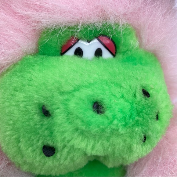 Dan Brechner Plush Toy CO Pink and Green Monster Stuffed Animal With Ears - Picture 3 of 16